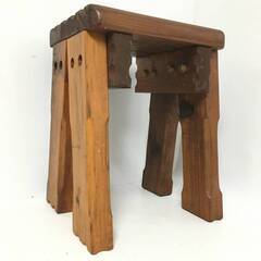 🔷🔶🔷UNY2/89 手作り 木製 カウンターチェア 腰掛 椅子...