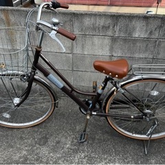 自転車26インチ　茶色