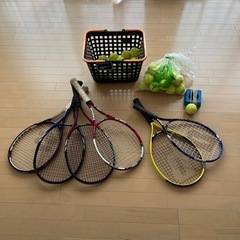 【3/18完了】硬式テニス（ラケット、ボール沢山）
