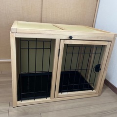 ペットゲージ　木製　小型犬〜中型犬