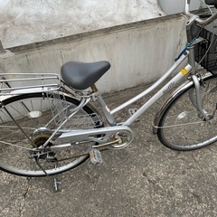 27インチ ステンレス自転車　6段変速