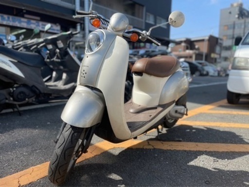 【シート新品•一発始動OK】スクーピー　シルバー　機関良好✨【配送•当日納車OK】