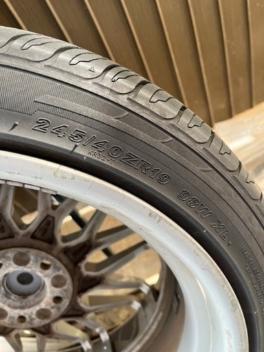 タイヤ、ホイール ゼネッティ19インチ 9.5j ＋40 pcd112 タイヤ付き