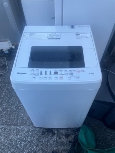 お得☆ HISENSE 縦型洗濯機 製造年月　2019年 動作確認済 給水ホース付
