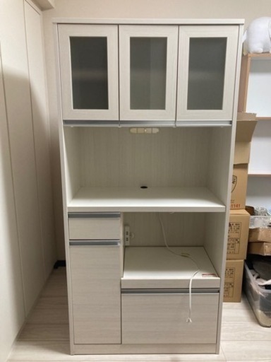【交渉中】キッチン棚　ホワイト　美品