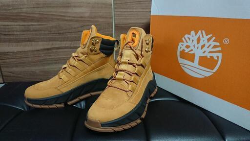 新品未使用品！激シブ！Timberland TBL TURBOスニーカーブーツ27cmイエローヌバックレザー