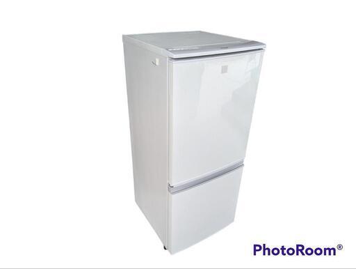 シャープ　ノンフロン冷凍冷蔵庫　SJ-14E5-KW　2018年製