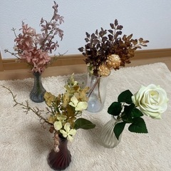 （3月末処分）造花20本・花瓶4個
