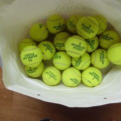 テニスボール35球（練習用）＆ジャンク数球