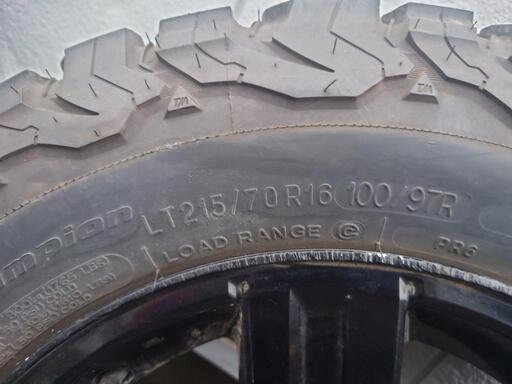 BFグッドリッチALL TERRAIN 215/70R16  ジムニー等に！