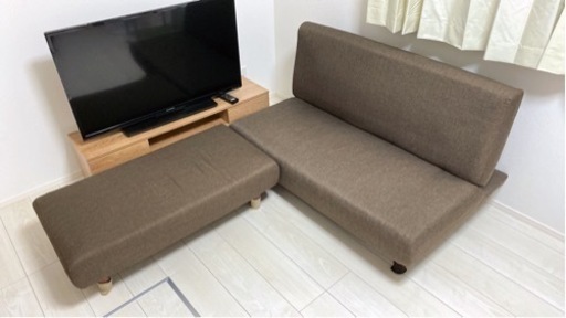 商談中】ニトリ 3Pソファ ハイバック 家具 ソファ 3人掛けソファ