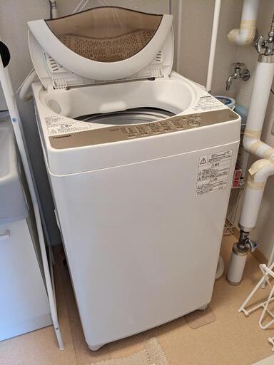 【値下げ3/26まで】東芝 5.0kg全自動洗濯機 AW-5G8 グランホワイト