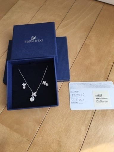 ネックレス Swarovski necklace and piercing set