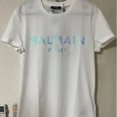 新品正規品 激安 バルマン メタリックホログラム Tシャツ