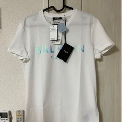 新品正規品 激安 バルマン メタリックホログラム Tシャツ