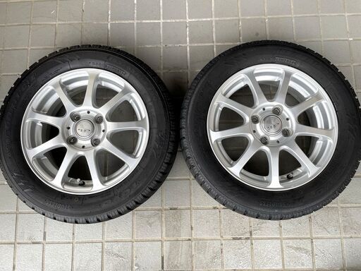 美品★軽・コンパクト用スタッドレスタイヤセット★165/65R14　8～9分山