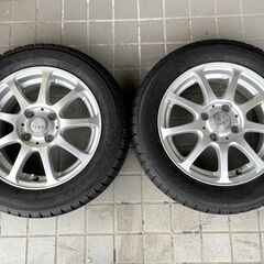 美品★軽・コンパクト用スタッドレスタイヤセット★165/65R14　8～9分山