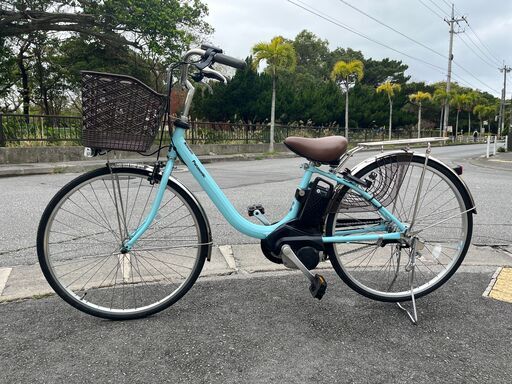 【お取引進行中】電動自転車 カゴ付きママチャリ 走行歴少のためバッテリー機能も充分！