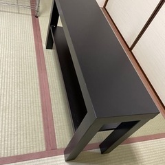 【最終値下げ】IKEA木製テーブル（黒）
