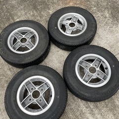 希少☆四つ穴10インチアルミホイール
