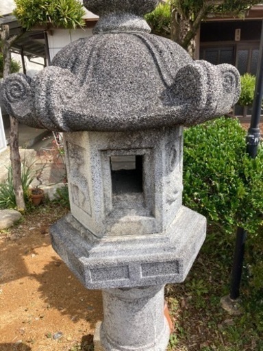 ☆庵治石☆4尺 雪見灯篭☆旧家☆日本庭園☆石灯篭☆広島引き取り限定☆