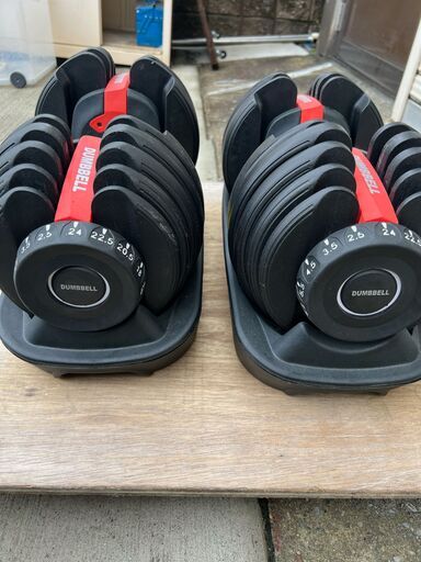 可変式アジャスタブルダンベル 24kg×2個セット 中古品