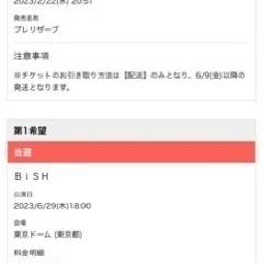 BiSH Thank Youチケット2枚セット