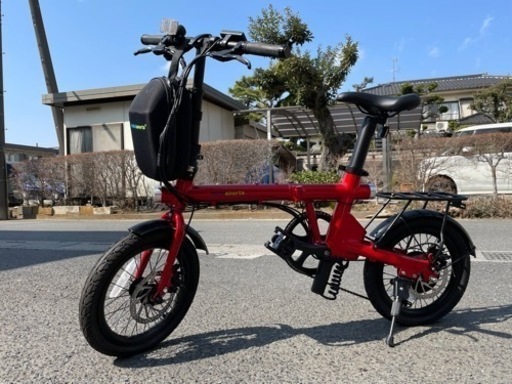 美品！naici Sports 16インチ アルミ 折り畳み電動 Red
