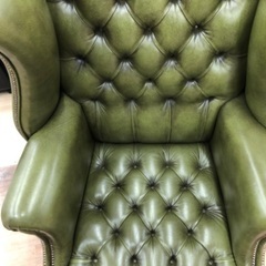 ウイングバックチェア(本革)のご紹介です