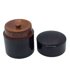 茶筒　津軽塗　七々子塗