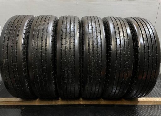 BS R202 215/85R16 120/118L LT 16インチ ライトラック用 夏タイヤ 6本 バリ溝 エルフ デュトロ キャンター ダイナ等　(TD922)クレジットカード QRコード決済可能