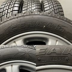 【GOODYEAR ICENAVI6 155/65R14】スタッドレス【ダイハツ 純正ホイール 14インチ 4.5J4HPCD100+45】ミライース等　(VTO684)クレジットカード QRコード決済可能