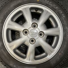 【GOODYEAR ICENAVI6 155/65R14】スタッドレス【ダイハツ 純正ホイール 14インチ 4.5J4HPCD100+45】ミライース等　(VTO684)クレジットカード QRコード決済可能