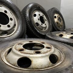 【BS W979 225/85R16 121/119L LT】スタッドレス 6本【トラックホイール 16インチ 16×6K 127-9TC 6J6HPCD222.25+127】デュトロ等　(TB693) クレジットカード QRコード決済可能