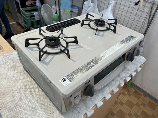 ガスコンロ リンナイ KGM563BEL 2017年 都市ガス キッチン家電 【安心  