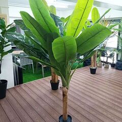 ⑪【処分価格】新品 バナナツリー1本 人工観葉植物 フェイクグリーン
