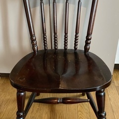 【4/30午前11時迄】北海道民芸家具　木製椅子　ウィンザーチェア