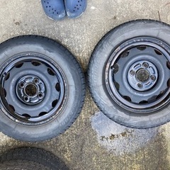 値下げ　タイヤ2個　155/65r13 73Q  鉄ホイール