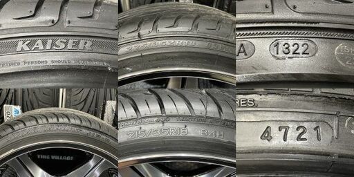 ほぼ未使用【LEONHARDIRITT レオンハルト オルデン 18インチ 9.5J-13/10.5J±0 5HPCD100】夏タイヤ【225/35ZR18 215/35R18】86 BRZ等(VVT51クレジットカード QRコード決済可能