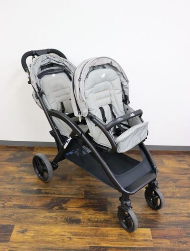 【ジモ取引終了9/8】≪J782ジ≫KATOJI/カトージ joie/ジョイー ベビーカー エヴァライトデュオ 品番/41942 グレーフランネル 二人乗り/折り畳み式 ベビー用品