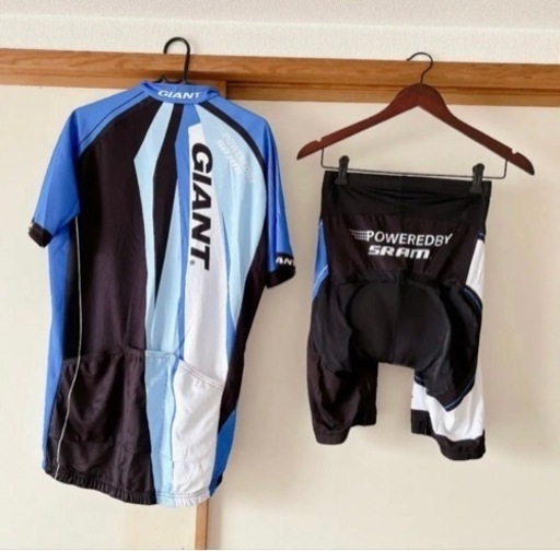 サイクリングセット】GIANTサイクリングジャージ2着、KABUTOヘルメット
