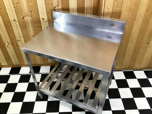 １　ステンレス作業台　800×630×910　アジャスター高さ調節可能　業務用　店舗用品　調理場