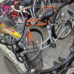🚲極美品🚲26インチ 自転車 軽快車 ママチャリ シルバー 527