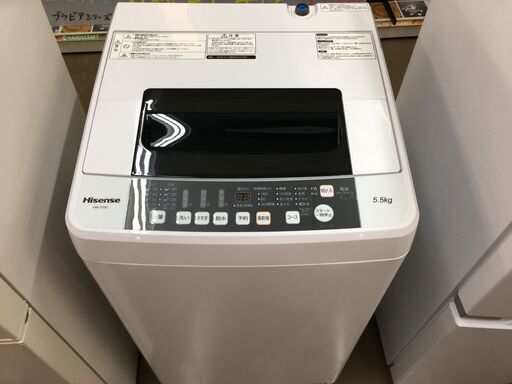 ハイセンス HW-T55C 洗濯機 中古品 5.5kg 2020年製 - 生活家電