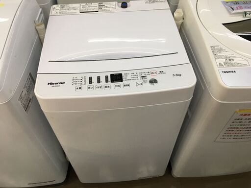 ハイセンス　HW-E5503　洗濯機 中古品　5.5kg　2019年製