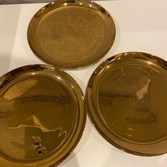 【Ukigumo様】お皿3枚セット(金色)