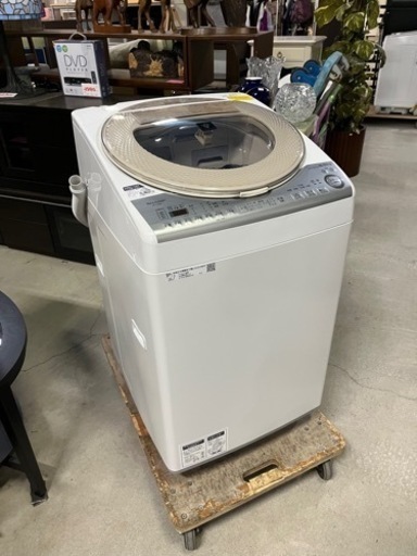☆梅雨に備えて乾燥付き洗濯機がオススメです!!☆ SHARP ES-TX8B 2018年 8.0kg 全自動電気洗濯乾燥機