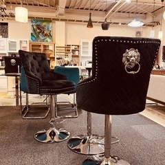 カウンターチェア ブラック オシャレ 希少