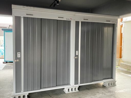 ご成約ありがとうございました！イナバ　連続型物置　2連　NXNシリーズ　高さ2050㎜×幅3100㎜×奥行2310mm 便利な掛金付き