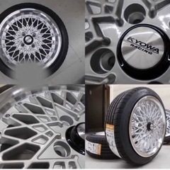 SSR風メッシュホイール 新古品 旧車 街道レーサー 15インチ6.5j深リム